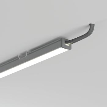 Preview: Klarer LED Profil Clip für unsichtbare Fixierung